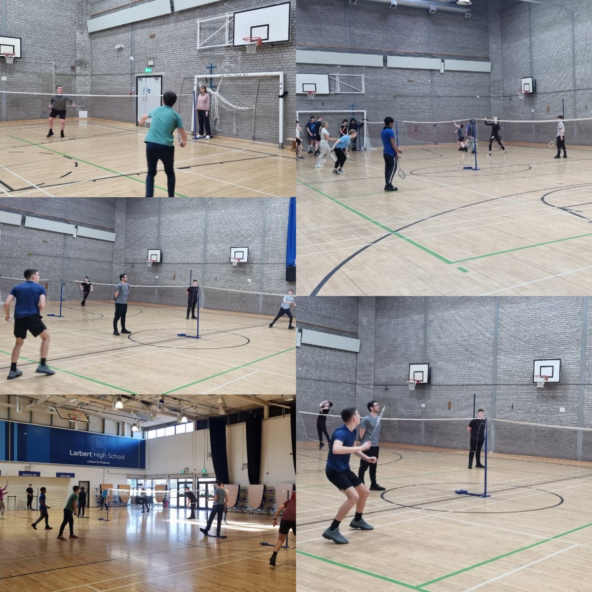 Larbert_Sport's tweet photo. 🏸Badminton Competition 🏸

Great evening of Badminton with high level of skill on show with over 40 pupils and 15 staff taking part 👏🏻

All finals were very close games. 

🏆Over all winners were:

BGE:Gregor 
SENIOR:Wallace
STAFF:@MrPaterson1 

Thank you to everyone took part👏🏻 https://t.co/2d6EVXodE5