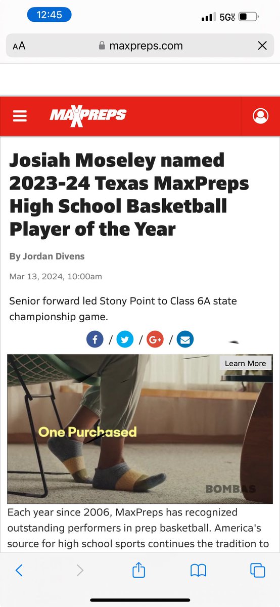 Superlatives continue to roll in for 24 senior @Josiah_Moseley0 ! Max Preps POY!! Great young man fully deserving. We are so proud of you Jo! We thank you for your commitment to seeing team first and always remaining humble. #SomethingToProve 🐅🏀 maxpreps.com/news/hKuNVDPv2…
