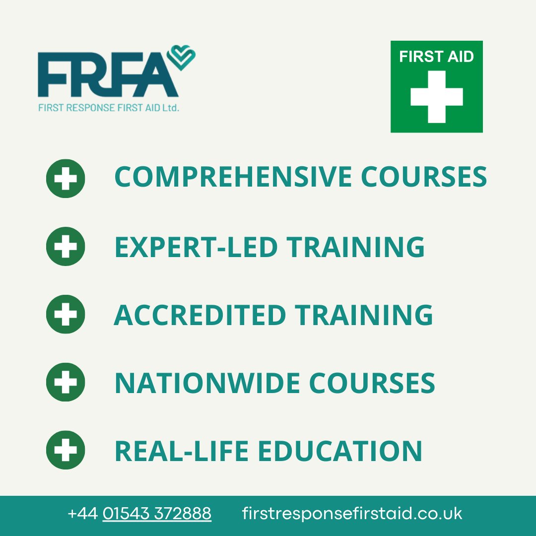 Why Choose First Response First Aid? 🚑 We're more than just a training provider; we're a community of dedicated professionals committed to making the UK a safer place, one training session at a time. 
firstresponsefirstaid.co.uk 
#firstaid #firstaidtraining #firstaidcourse