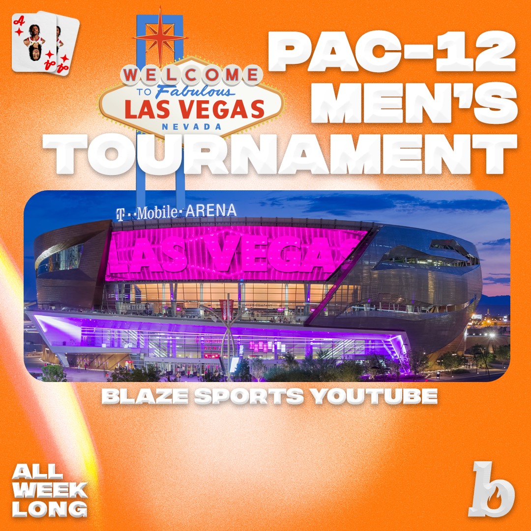 🥊 One final heavyweight bout in the city of sin 🥊 Listen to the Pac-12 Men's Basketball Tournament all week long on our Blaze Sports Youtube Coverage begins today at 12 PM PT