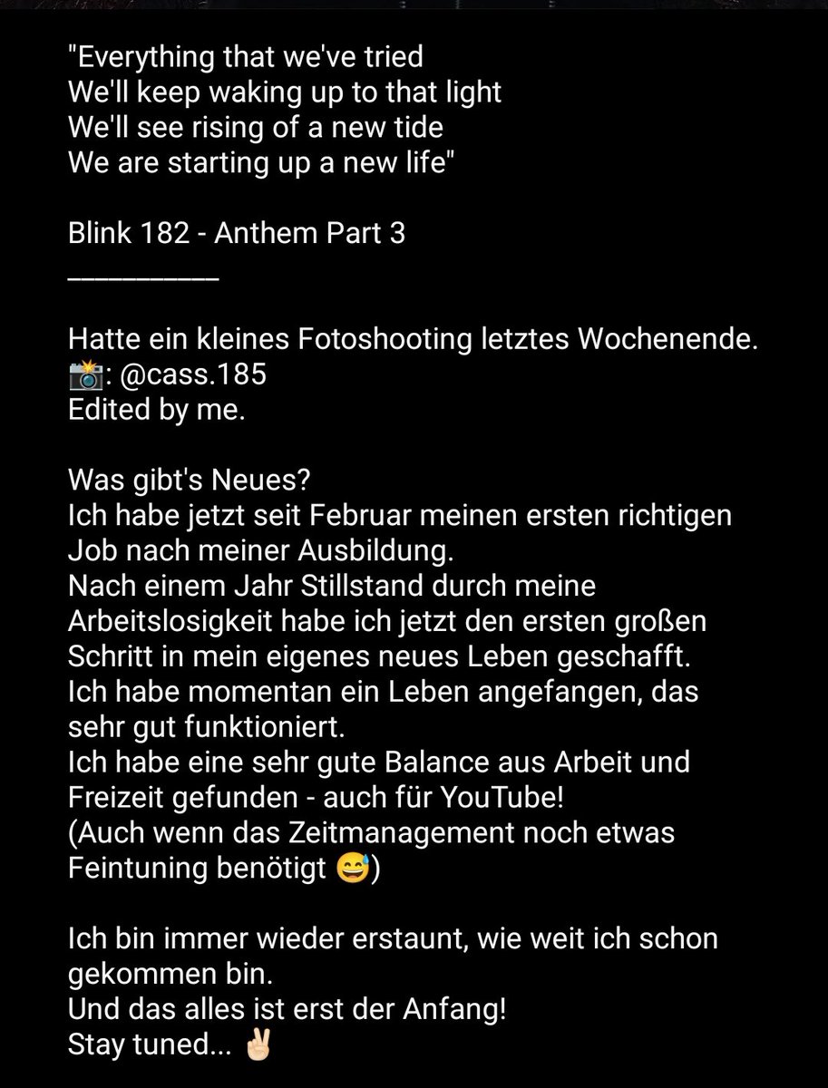 Kleines Update
#me #photooftheday #photography #photoshoot #photoshopedit #progress #personalgrowth #characterdevelopment #mentalhealth #goodvibes #positivity #positivementalattitude #positivevibes #depressionrecocery #depressionrelief #depressionsurvivor #staystrong #wegotthis