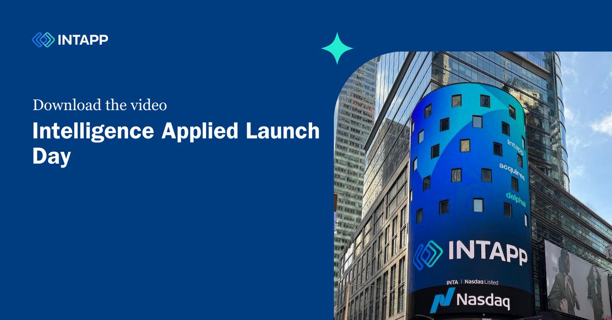 intapp's tweet image. Relive the excitement of Intapp Intelligence Applied Launch Day, held February 22, 2024. Watch the video.  hubs.ly/Q02pl1RC0

#IntelligenceApplied #Intapp #IntappDealCloud
