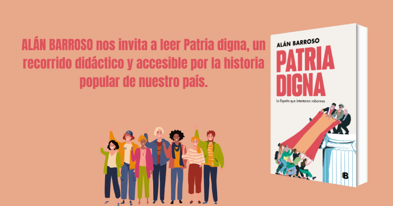 penguinlibros's tweet photo. ¿Qué idea de España tienes? Alán Barroso nos habla de patriotismo en Patria digna.