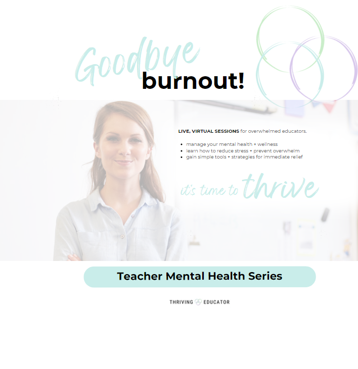 Charle Peck, M.Ed., MSW 🎤 Keynote Speaker (@charlepeck) on Twitter photo 📢It's finally here...
🗓️our TEACHER MENTAL HEALTH SERIES is launching
Check out the details + get on the WAITLIST today 👇
thrivingeducator.myflodesk.com/o3h54nk7rf
<a href="/ASCD/">ASCD</a> <a href="/NYSMSA/">NYSMiddleSchoolAssoc</a> @VASCD <a href="/NCMiddle/">NCMLE 'Moving the Middle Forward'</a> <a href="/WalterinDC/">Walter McKenzie</a> <a href="/VAEducatorCMJ/">Chris Jones</a> <a href="/teachbetterteam/">Teach Better Team</a> <a href="/GRRECKY/">GRRECKY</a> <a href="/NKCESKids1st/">NKCES</a> 📢It's finally here...
🗓️our TEACHER MENTAL HEALTH SERIES is launching
Check out the details + get on the WAITLIST today 👇
thrivingeducator.myflodesk.com/o3h54nk7rf
<a href="/ASCD/">ASCD</a> <a href="/NYSMSA/">NYSMiddleSchoolAssoc</a> @VASCD <a href="/NCMiddle/">NCMLE 'Moving the Middle Forward'</a> <a href="/WalterinDC/">Walter McKenzie</a> <a href="/VAEducatorCMJ/">Chris Jones</a> <a href="/teachbetterteam/">Teach Better Team</a> <a href="/GRRECKY/">GRRECKY</a> <a href="/NKCESKids1st/">NKCES</a>