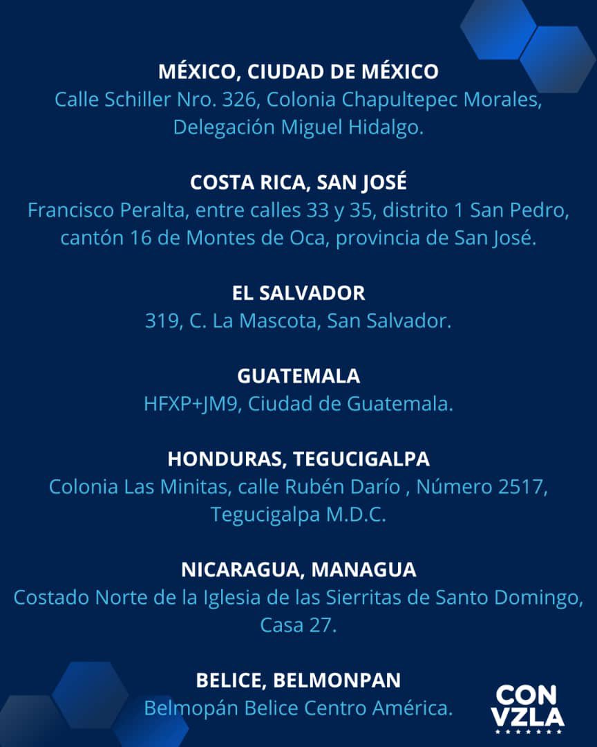 MundoConVzla's tweet photo. ¡Busca tu cuidad! 🌎 

#ConVzla

Centroamérica ⬇️ https://t.co/MatLAeXrhp