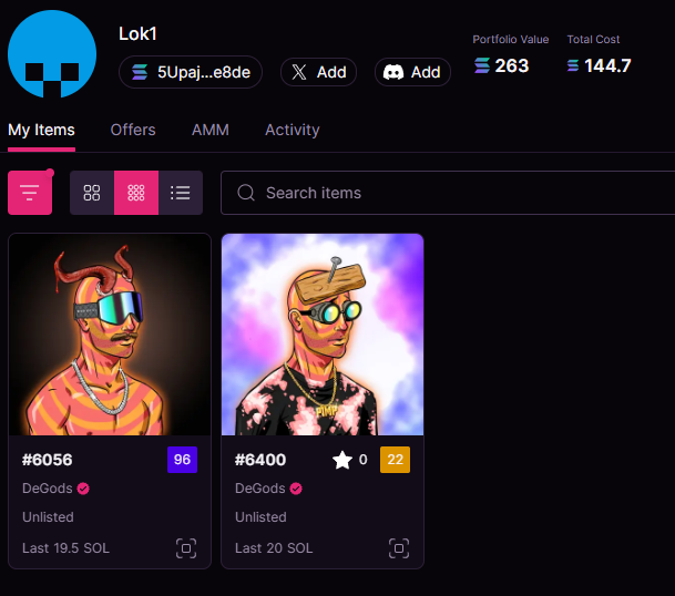 These 2 deadgods never left solana and never will 
had to keep smth on the original chain