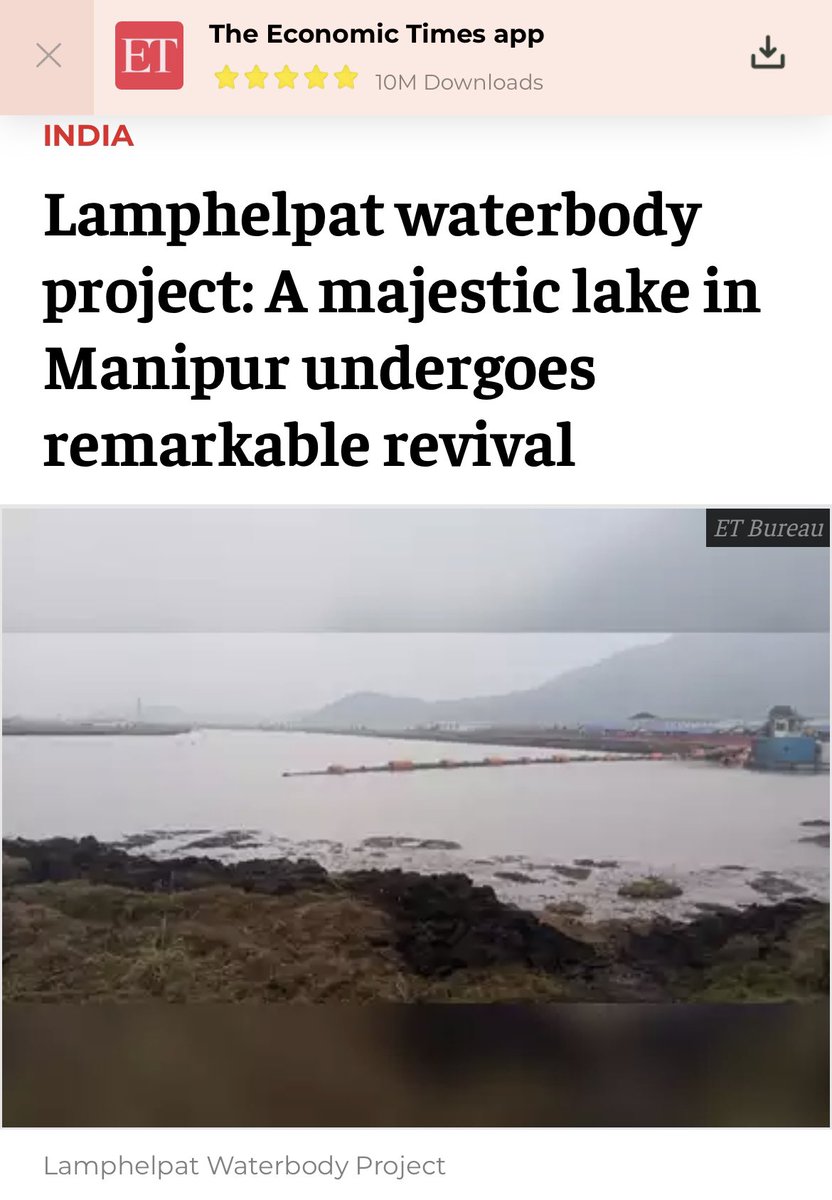 Lamphelpat saved from #KukiVeng infiltration policy !!!

Adjoining the lake, more then 1500 new Kuki residential settlement were added in just the last couple of decades, encroaching on this one beautiful lake .

Today , it looks like this rare #WaterBody is Saved !!!