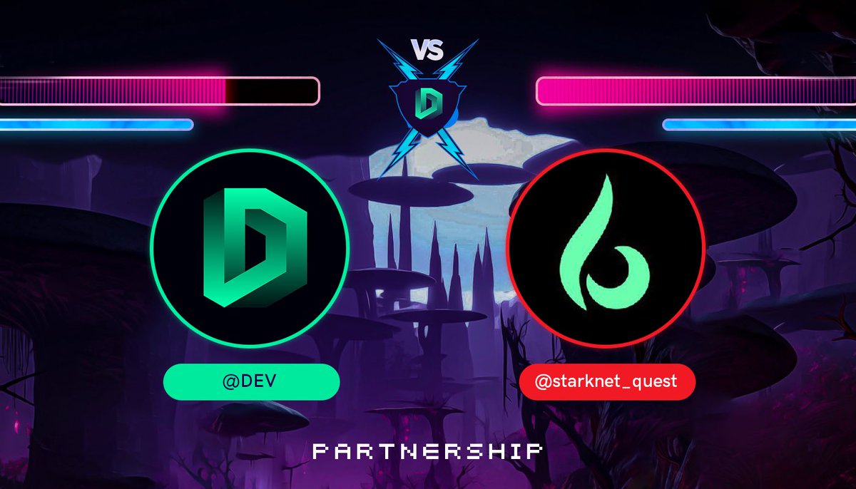 dagoubang_'s tweet photo. 🚀 Excited to announce: $DEV is partnering with #starknet_quest!
🤝 Together, we're embarking on a quest to merge the best of blockchain with groundbreaking gaming experiences. Adventure awaits – join us on this epic journey! #DEVPartners #StarknetQuest https://t.co/Rk3w5Xa2uA