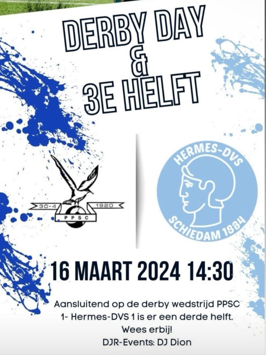 Zaterdag weer een mooie stadsderby met (hopelijk) aansluitend een feestje!