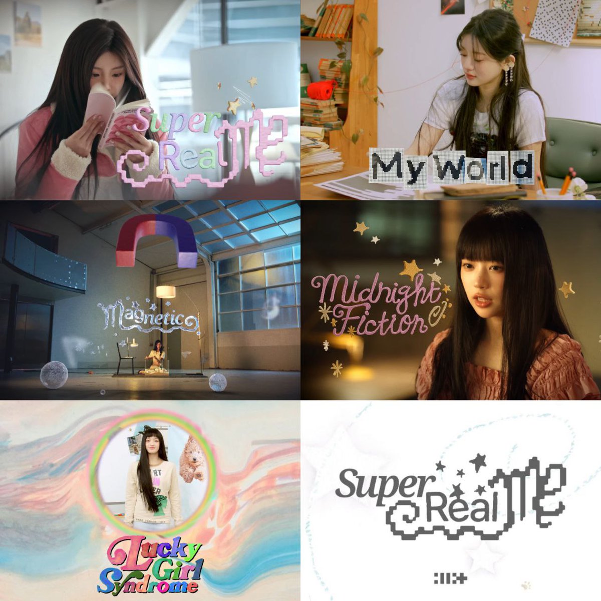 ILLITGlobal_'s tweet photo. [INFO] 

WONHEE - SUPER REAL ME
MINJU - My World
YUNAH - Magnetic
MOKA - Midnight Fiction
IROHA - Lucky Girl Syndrome

#ILLIT #아일릿 @ILLIT_official @ILLIT_twt https://t.co/Dnf7bNayu8