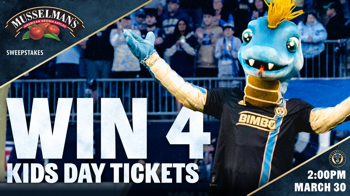 A chance to win 4 tickets to Kids Day on March 30! Enter here 👉 philaunion.co/mmswps #DOOP | @Musselmansapple
