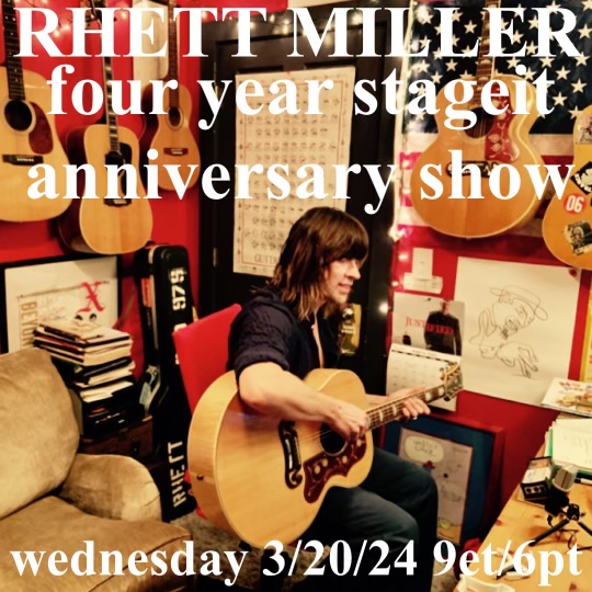 Rhett Miller performing on #StageIt stageit.com/RhettMiller/11… via @stageit