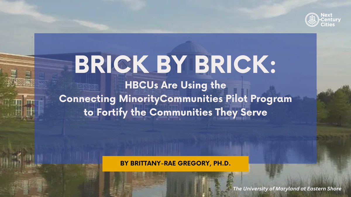 In 'Brick by Brick: HBCUs Are Using the Connecting Minority Communities Pilot Program to Fortify the Communities That They Serve,' NCC's Brittany-Rae Gregory, Ph.D. highlights how HBCUs in the @NTIAgov pilot program are using their funds. Read it here: lnkd.in/dicQK4QW
