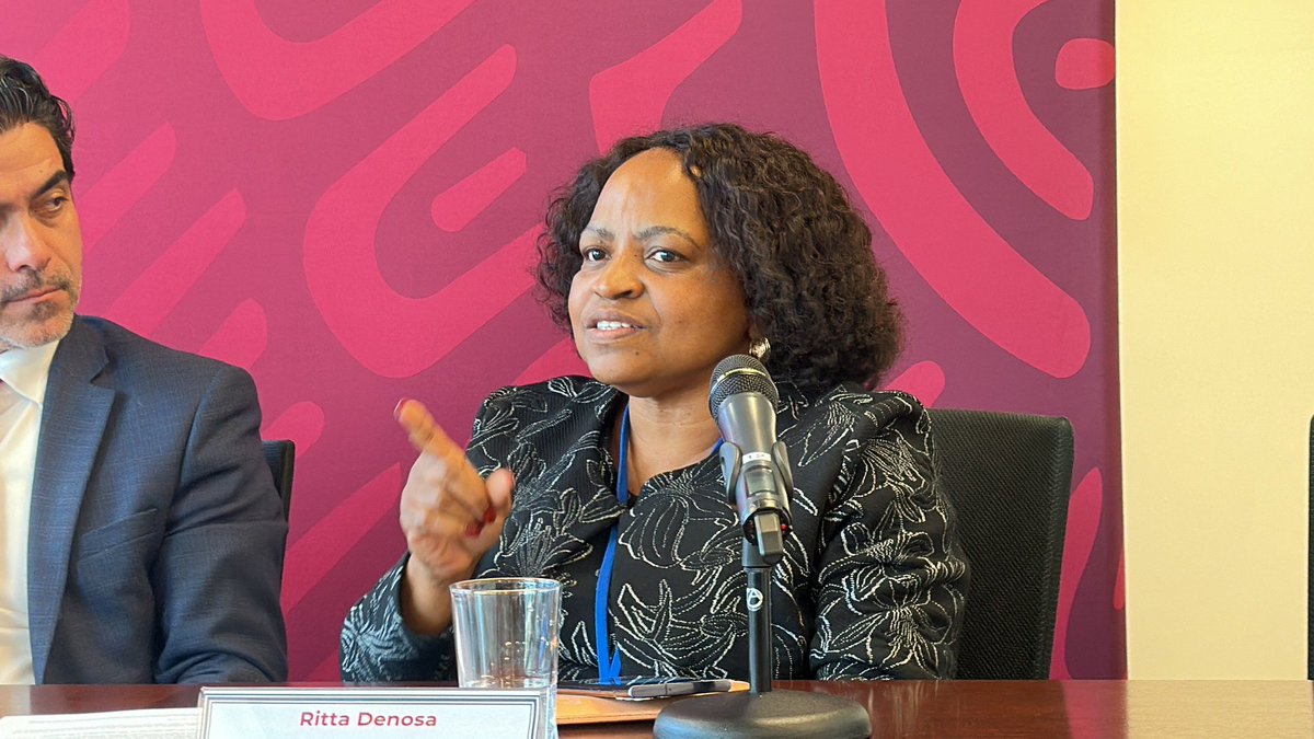.<a href="/RittaMsibi/">Thandeka Msibi</a> <a href="/DENOSAORG/">DENOSA</a> #UNCSW68 event hosted by #Mexico on #C190 “in analyzing legislation, we need to agree nationally (government, workers, &amp; employers) to have a single definition of violence and harassment. This is key as the trend is to regulate harassment &amp; not violence"
