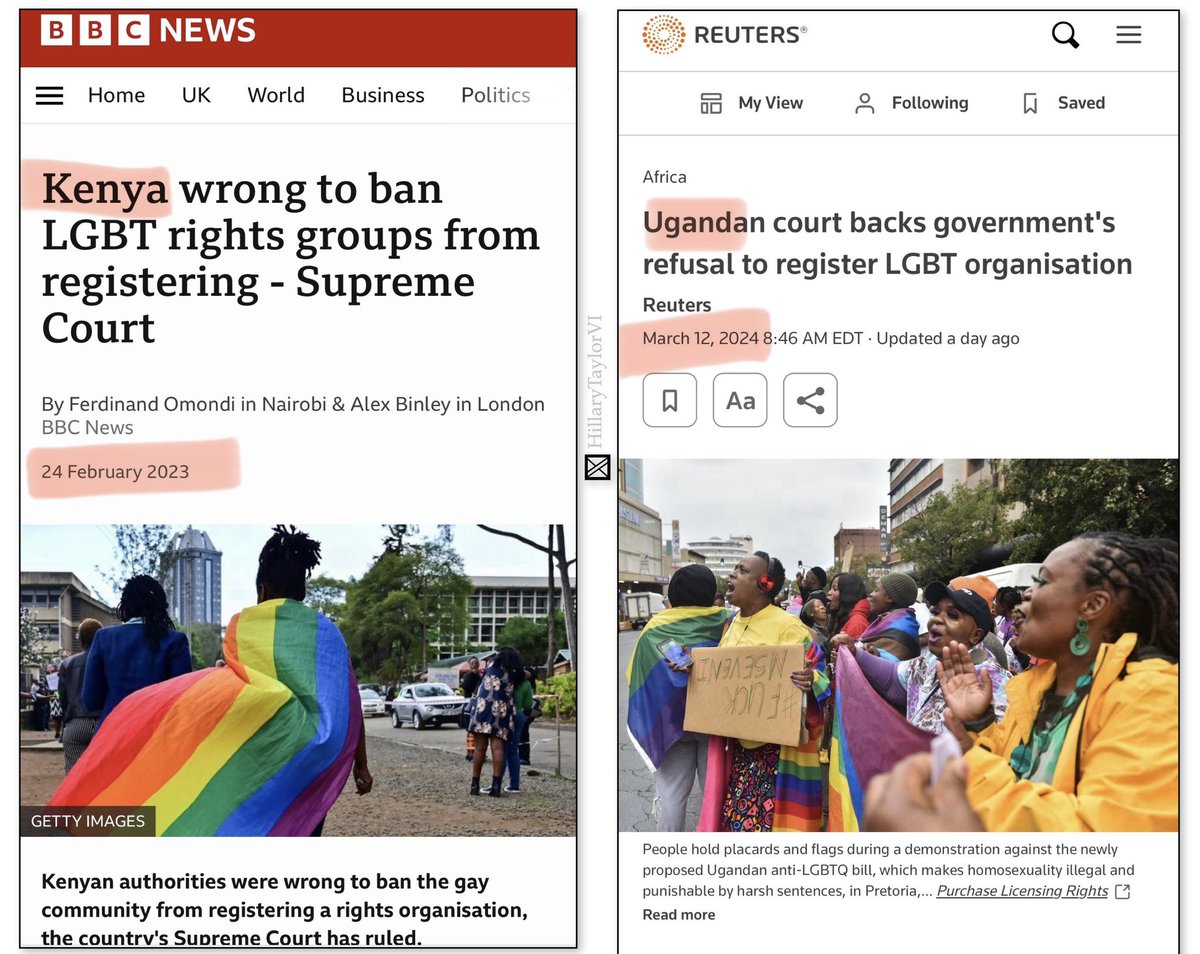 same case⚖️different rulings! ——————————————— you can clearly see that kenya 🇰🇪 has constitutionalists in its judiciary while uganda 🇺🇬 has nrm activists posing as judges only to shred the constitution and curtail on rights of wananchi ——————————————— #standup4humanrights for all