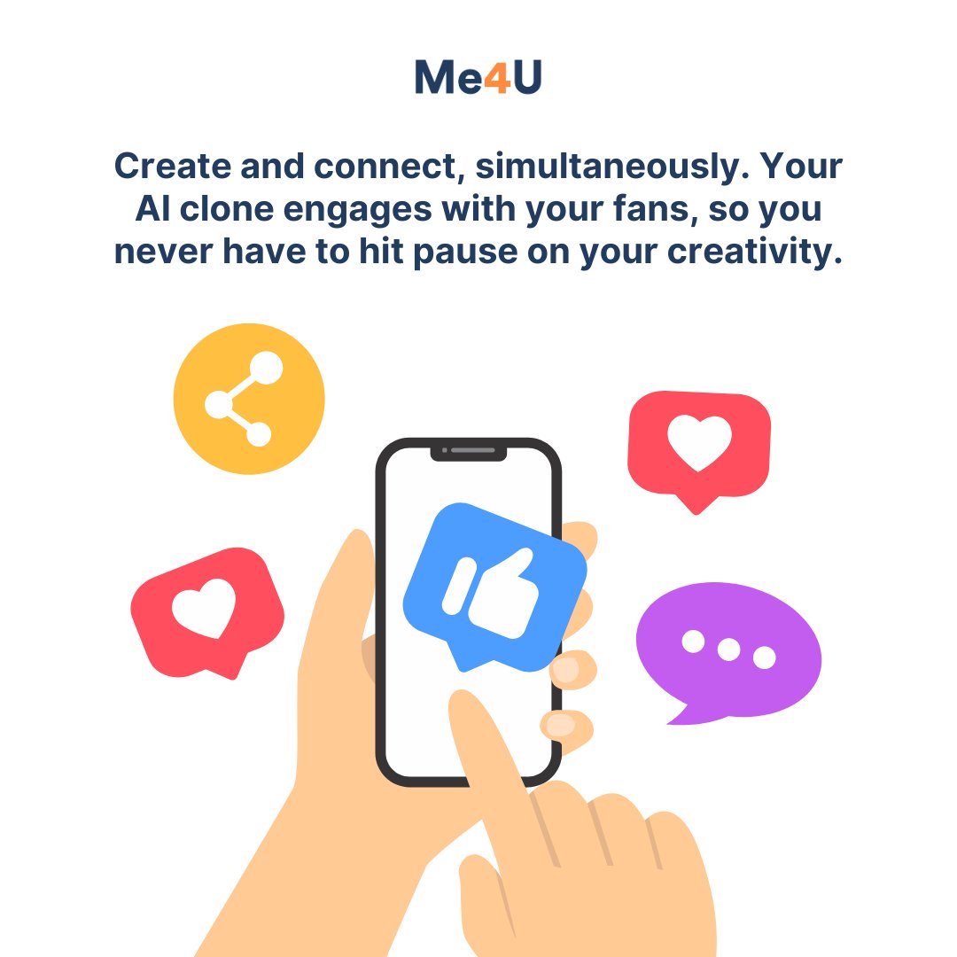 me4uai_talent's tweet photo. Keep creating, we'll handle the engagement. Discover the dual power of productivity with Me4U.
#me4u #aichatbot #aicommunity #aitech #aitechnology #contentcreators #creators #influencers https://t.co/lIEt3cMFLO