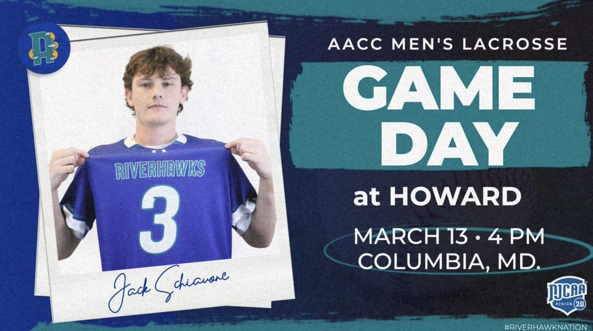 GAMEDAY!! Your Riverhawks travel over to Howard CC today and look to improve to 4-1 on the season. Link to stream in bio.