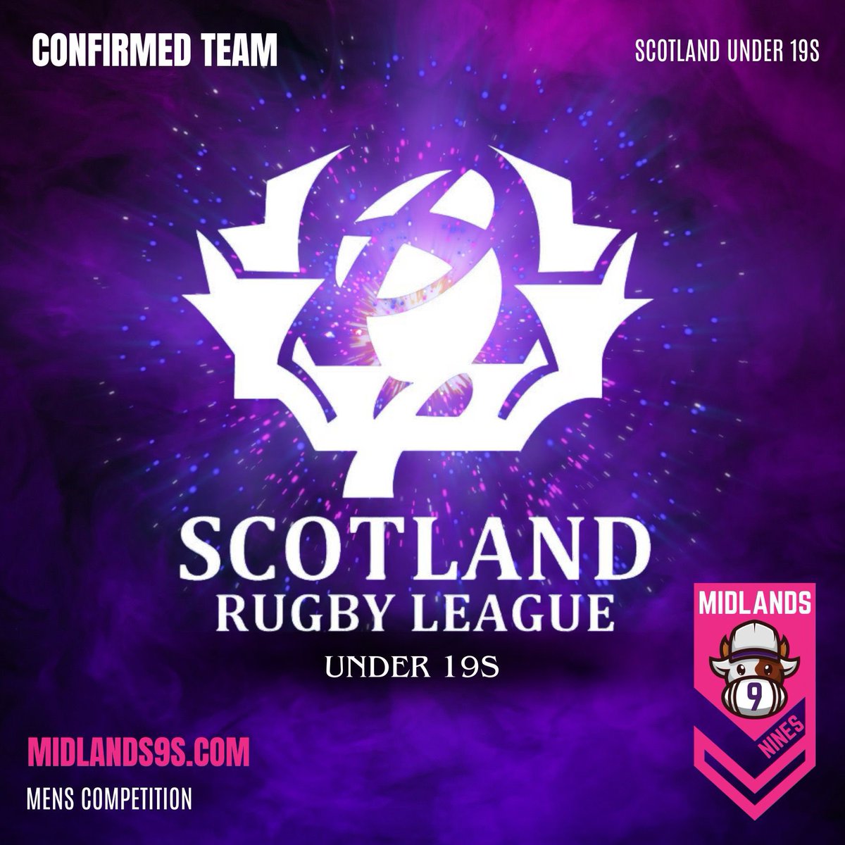 Breaking 🚨 Scotland Under-19’s have been announced today as a team competing in the Midlands Nines. Amazing work has gone in to this event from all involved and we can’t wait to see how the lads go! 🗓️ 27.04.24