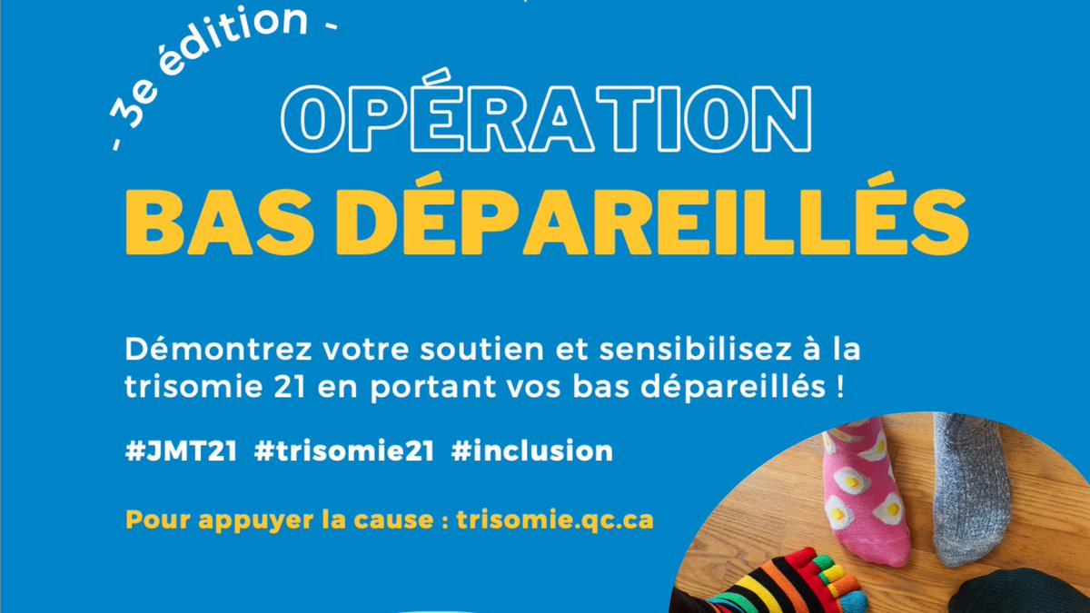 Le PCM et <a href="/Trisomie21QC/">RT21</a> lancent la #Campagne  de #sensibilisation grand public dans le cadre de la Journée mondiale de la #trisomie21 (21 mars).