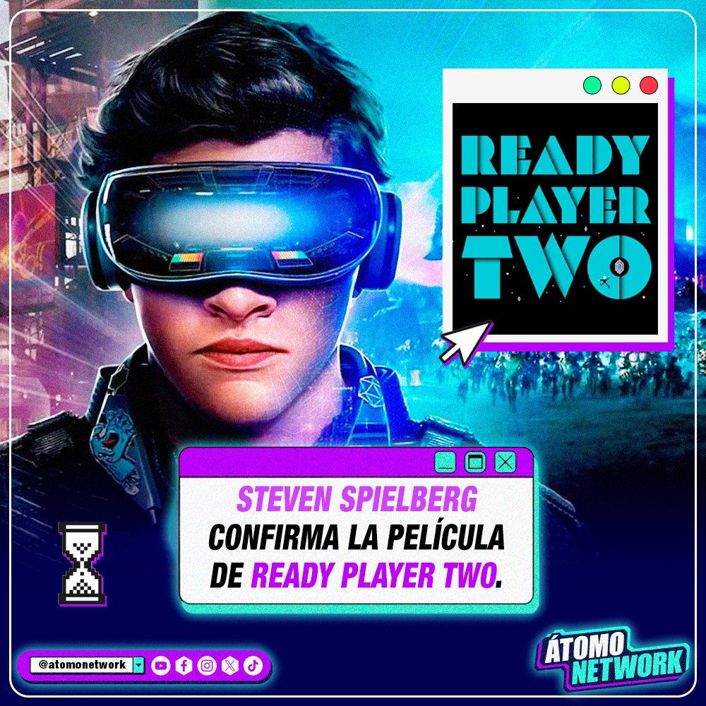 #StevenSpielberg anuncia que la secuela de #ReadyPlayerOne, #ReadyPlayerTwo se encuentra en desarrollo. La cinta será una adaptación del libro homónimo de #ErnestCline, pero en esta ocasión solo desempeñará un papel como productor y no la dirigía ¿Quién creen que la dirija?