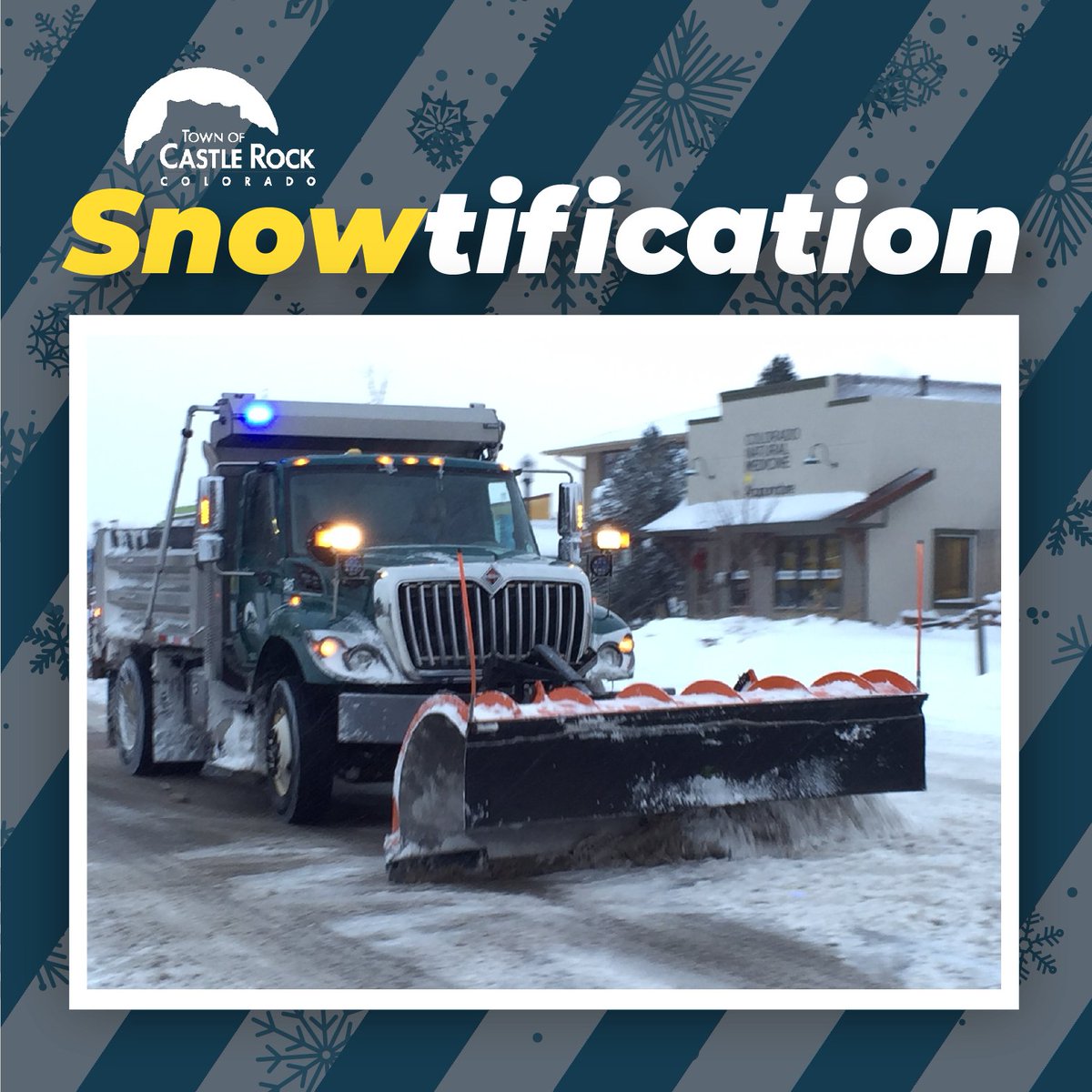 The weather system headed our way is likely to have significant impacts on Castle Rock and surrounding areas. Due to the anticipated impacts, the Town's process for managing snow will be different than other snowstorms. Read more: Facebook.com/crgov/posts/pf…