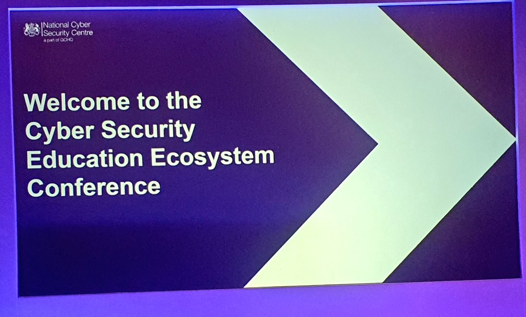 It was great to hear Cian Galvin, Head of Skills & Innovation @SciTechgovuk share the importance of Digital Security by Design at the @NCSC #CyberSecurity Education Ecosystem Conference & hear of the #CyberSkills Pipeline Progress. @DSbDTech @UKRI_News @NICyber @NICyberSC