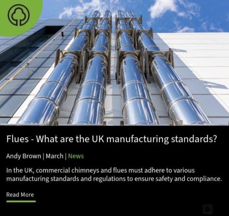 Flues - What are the UK Manufacturing Standards?

In the UK, commercial chimneys and flues must adhere to various manufacturing standards.

Click Link Below to read more:
sites.google.com/view/renewable…

sales@renewhq.co.uk

#chimneys #flues #twinwall #stainlessteel #cleanairact #regs
