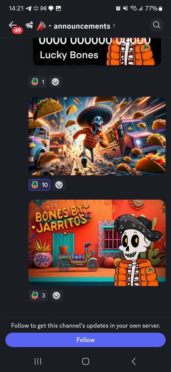 SeekerMBA's tweet image. Some awesome #BonesBy @Jarritos community art to choose from for the next set of $50 Taco Tuesday winner giftcards.

Love the #SuperGood familia!

 Go vote on the discord!

#nft #foodie #ethereum