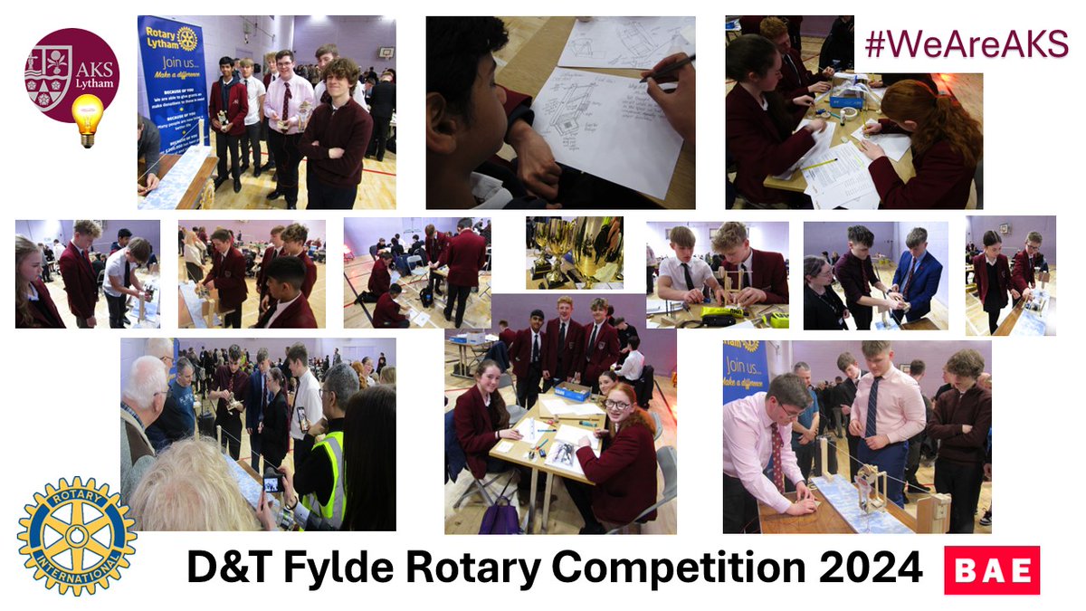 To look at these pics really sums up our #WeAreAKS handle with happy faces & fantastic team spirit! Every credit to our @AKSSixthForm teams who returned in 2024 & did us proud. Thanks to all participants 🙏 & congrats to #FyldeRotaryCompetition for hosting a robust challenge 💪