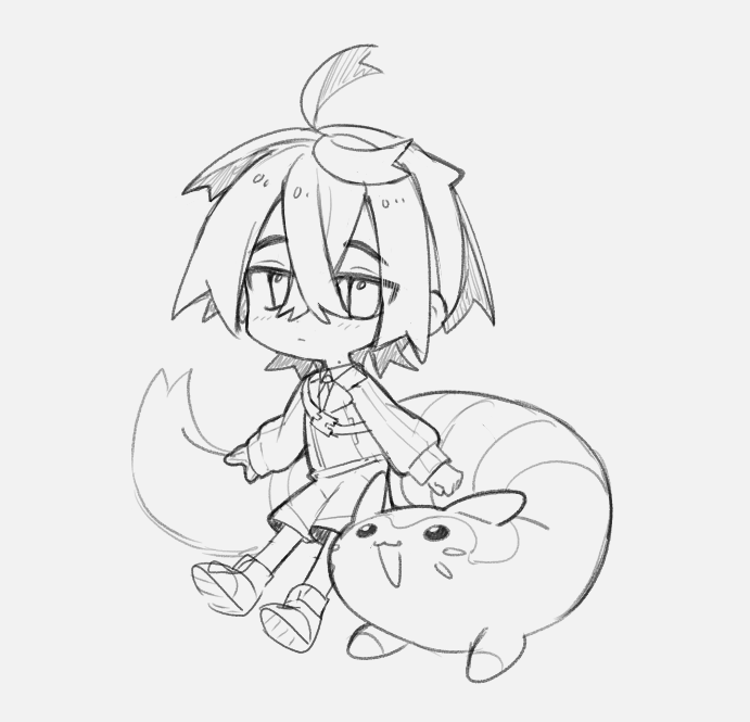 902_pm's tweet photo. sgrとオオタチらくがき https://t.co/mQcbSxlohB