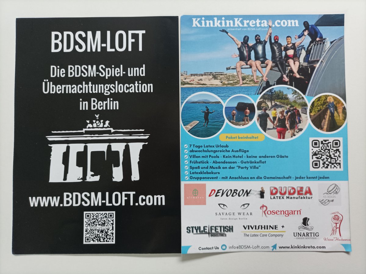 The BDSM loft is starting the next round! KinkinCrete 2024 is starting! We are happy to be a supporter for the first time this year and wish everyone who can be there a great event and lots of fun!!!