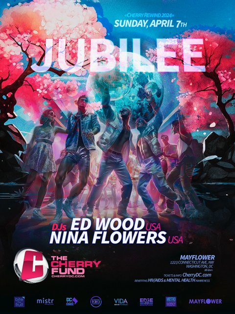 Cherry weekend is around the corner and we are all super excited. Catch me playing JUBILEE, Sunday April 7th next to super talented DJ Ed Wood. 
Tickets and more info about the weekend visit cherrydc.com
#ninaflowers #djedwood #CherryDC #djninaflowers