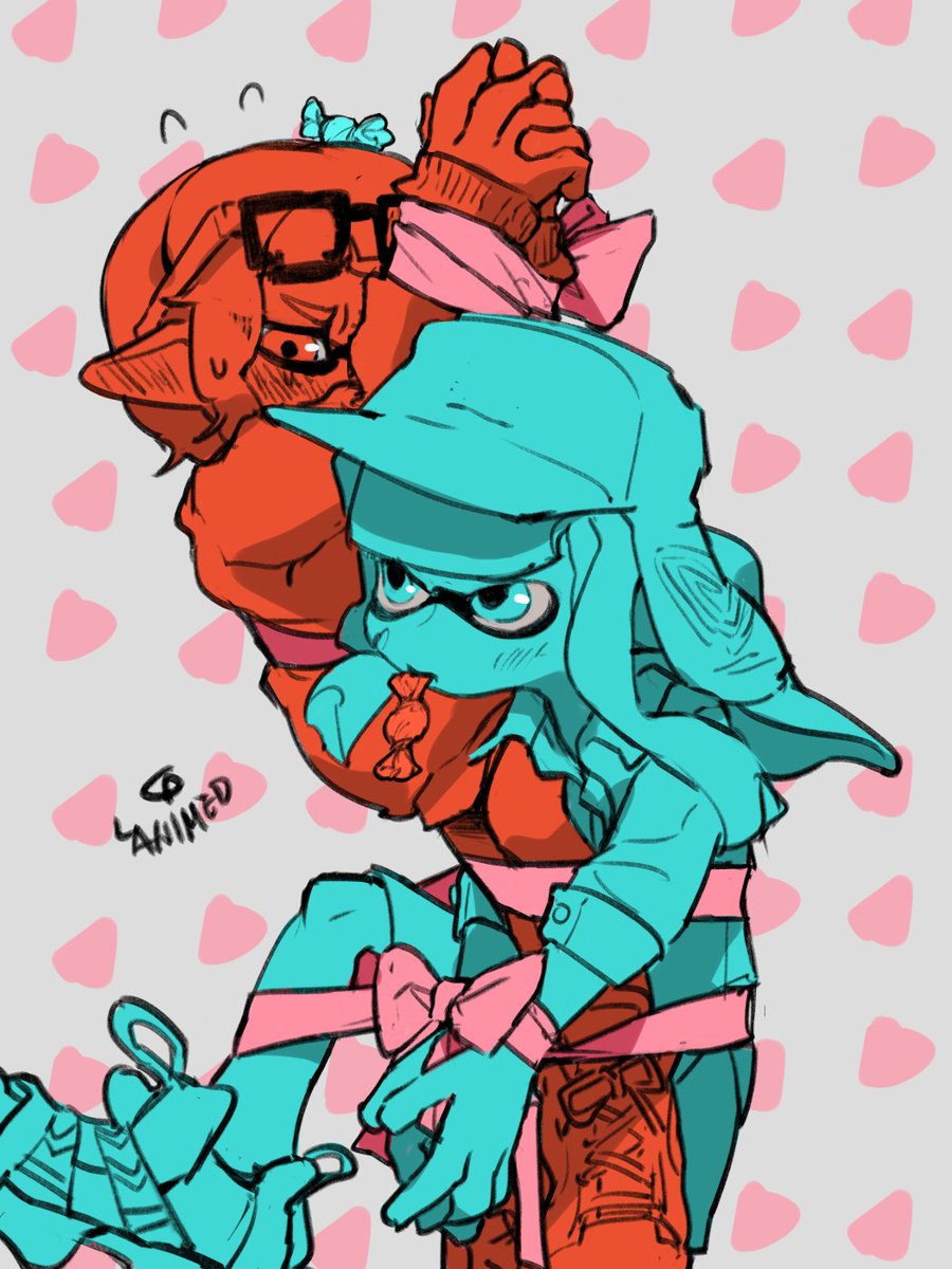インクリング ,イカガール(スプラトゥーン) ,インクリング 「那個阿姆阿姆! 」|樂米得🦀ラミドのイラスト