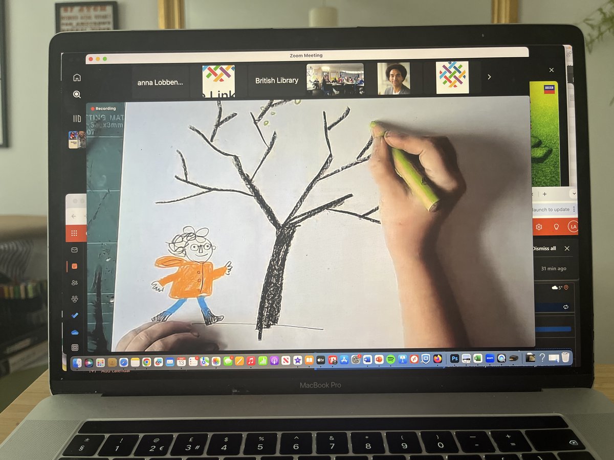 BL_Learning's tweet photo. A wonderful livestreamed workshop this morning for 5 schools in Preston, Blackburn, Darwen &amp; Bolton. Children explored journeys, community, belonging &amp; friendship, with the fantastic @JosephACoelho &amp; marvellous Viviane Schwarz. A partnership with the brilliant @Linking_Network https://t.co/jV7pgVLZoK