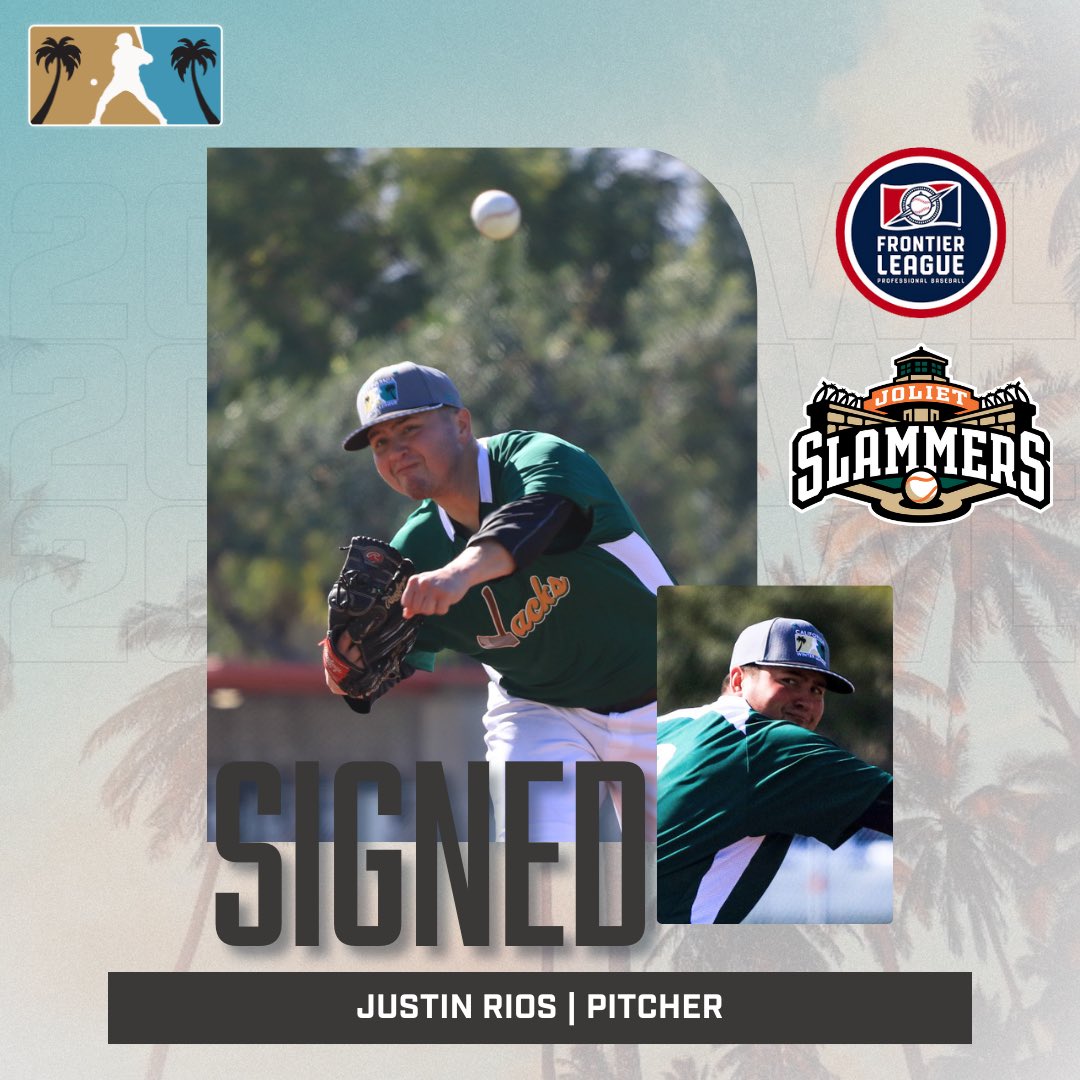 Congratulations to Jacks LHP Justin Rios on being signed by the Joliet Slammers (@JolietSlammers) in the Frontier League! 🎉 #CWL2024