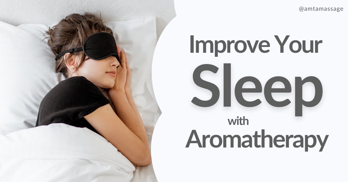 💤 Getting quality sleep is important to your health and overall well-being, but settling your mind and body before bed may be difficult. Explore this study that suggests the secret to better sleep lies with aromatherapy: bit.ly/3F8k6QL #AMTAmassage #massagebenefits