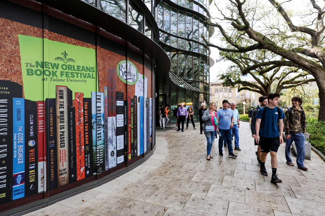 As spring blossoms in NOLA, so does festival season. We're kicking it off tomorrow with @nolabookfest, a celebration of stories, ideas, and the joy of discovery. I hope you'll join us on our Uptown campus for the 'Mardi Gras of the Mind.' Learn more: tulane.it/3v7x3e3