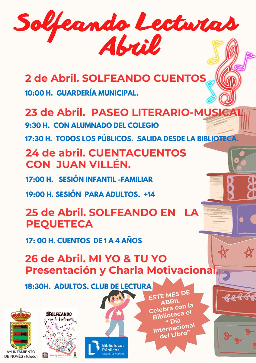 BibliotecaNoves's tweet photo. Y ya tenemos nuestra programación lista para el mes de abril!! https://t.co/YfxRqDHlDy