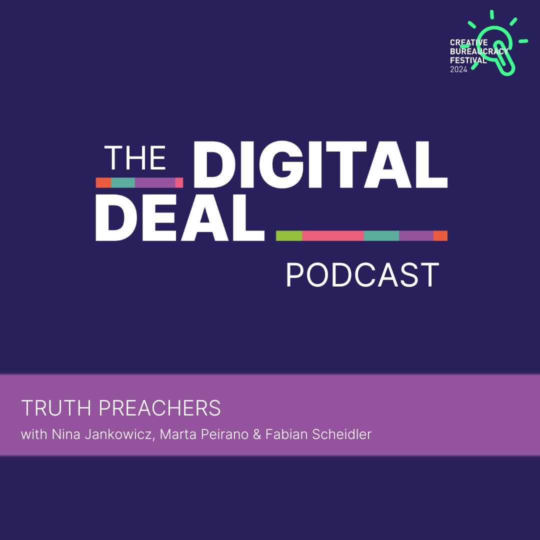 Tune in on the 21st of March for our 3rd episode, Truth Preachers which will also be part of the online programme of Creative Bureaucracy Festival. You can listen to previous episodes here lnkd.in/dbtXKScr, or wherever you get your podcasts. #creativeeurope #eudigitaldeal