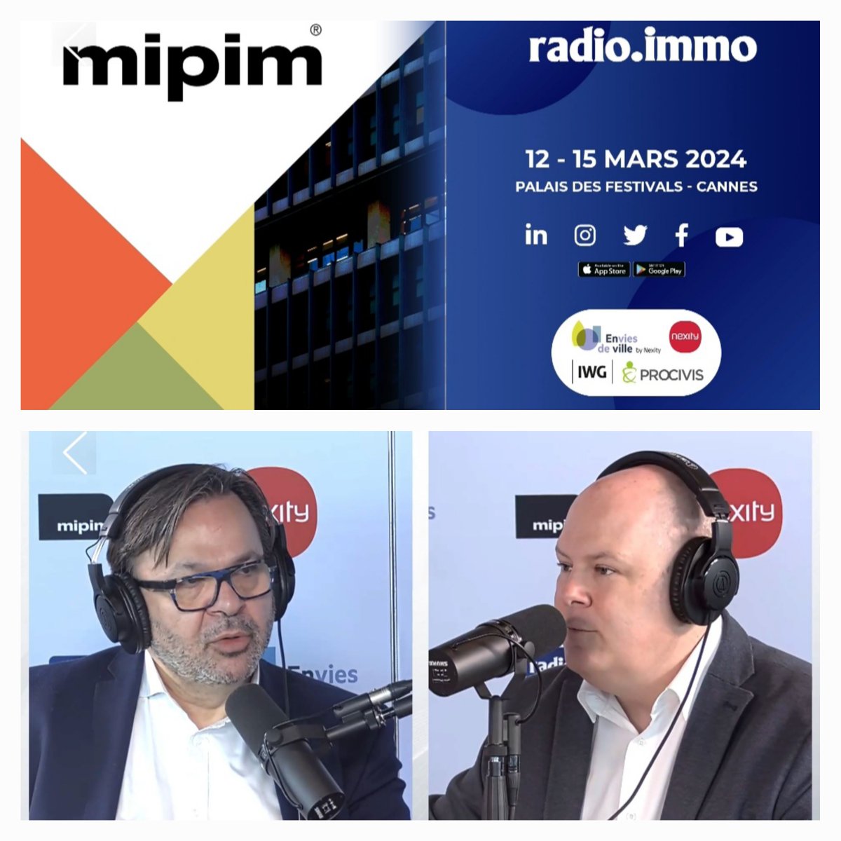 SOGENIALIMMO's tweet photo. 🎬 Ouverture du MIPIM ❗️
@radioimmo🎧@slevywebradios était en direct de #Cannes avec 🎧@JmSouclier- @SOGENIALIMMO pour échanger sur les #SCPI et tout connaître sur elles, mais aussi ce qui les différencie des #OPCI et des #OPPCI
▶️https://t.co/4bVA637Aot https://t.co/BK0aDee34S