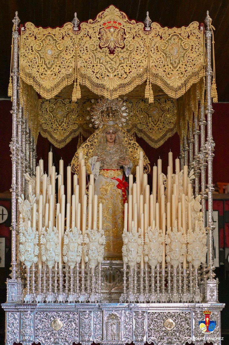 📌 Ya se encuentra Ntra. Sra. del Rosario Doloroso entronizada en su paso de palio para un nuevo Lunes Santo.
#CuaresmaSanPablo