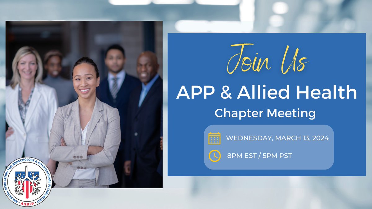 Join us tonight for the APP & Allied Health Chapter meeting at 7pm CST / 8pm EST - Join here 👇 us06web.zoom.us/j/86081260099?…