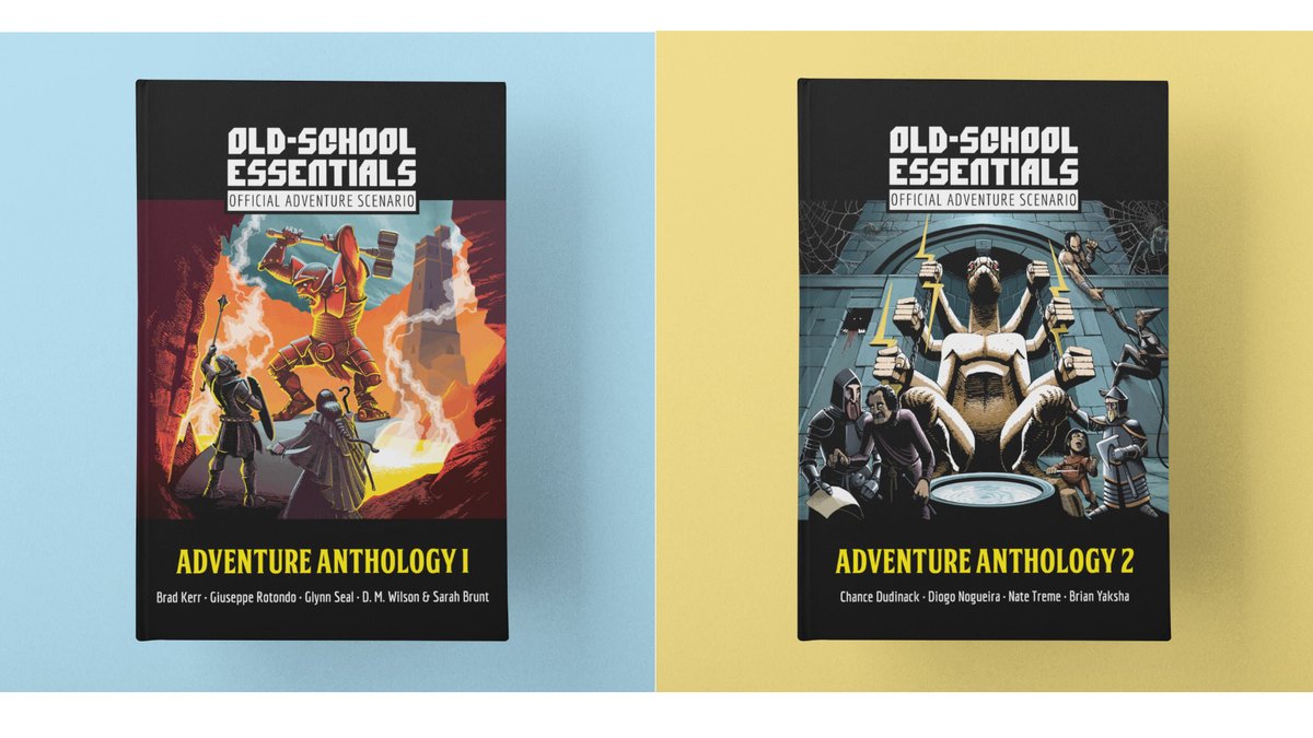 NEW Official OSE Adventure Anthology Vol 1 and 2 available NOW!! exaltedfuneral.com/pages/old-scho… #oldschoolessentials #ose #ttrpg #ttrpgcommunity