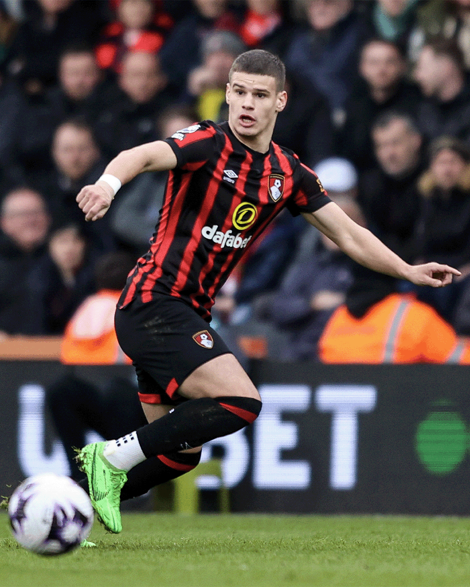 OfficialFPL's tweet photo. Milos Kerkez was transferred in by 116,555 #FPL managers in Gameweek 28 ➡️

After a 0 point return on Saturday, he's been benched for Bournemouth tonight 😔

#BOULUT https://t.co/Q57sLA6oF3