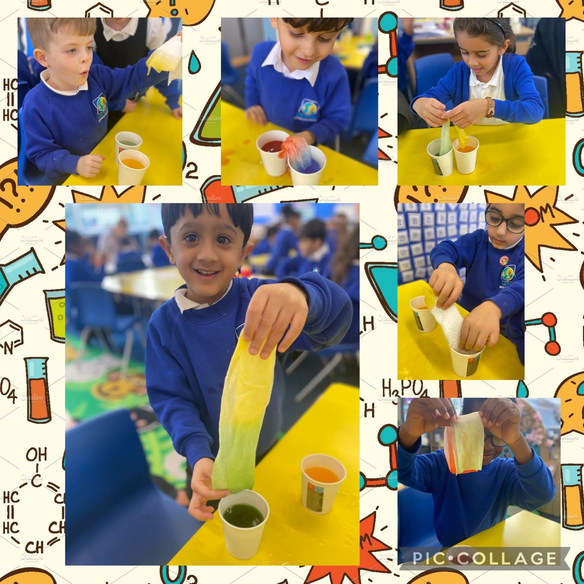 #LFP1EF had so much fun exploring colours in our science experiment this afternoon. We are enjoying #BritishScienceWeek very much! 
@lea_forest_aet @Lea_Forest_HT @fiona_hartwell @SCKR1977