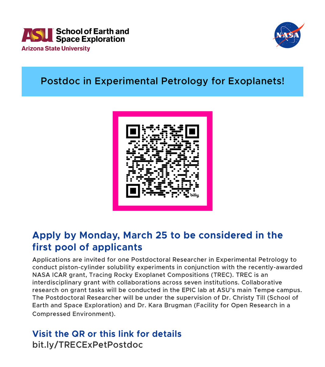 karabrug's tweet photo. Are you an experimental petrologist who is looking for a postdoc? Apply by March 25 to work on our NASA grant and be considered in the first applicant pool! https://t.co/pug1B3a60Y #job #postdoc #expet https://t.co/UuiFOTTbXR