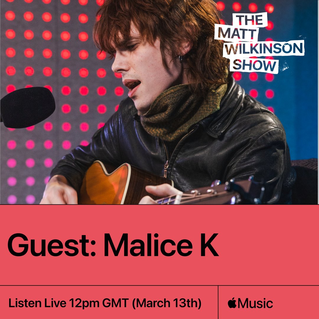 Catch Malice K’s interview with Matt Wilkinson (@w1lko) @AppleMusic today, as it is live for all Listen: apple.co/Matt