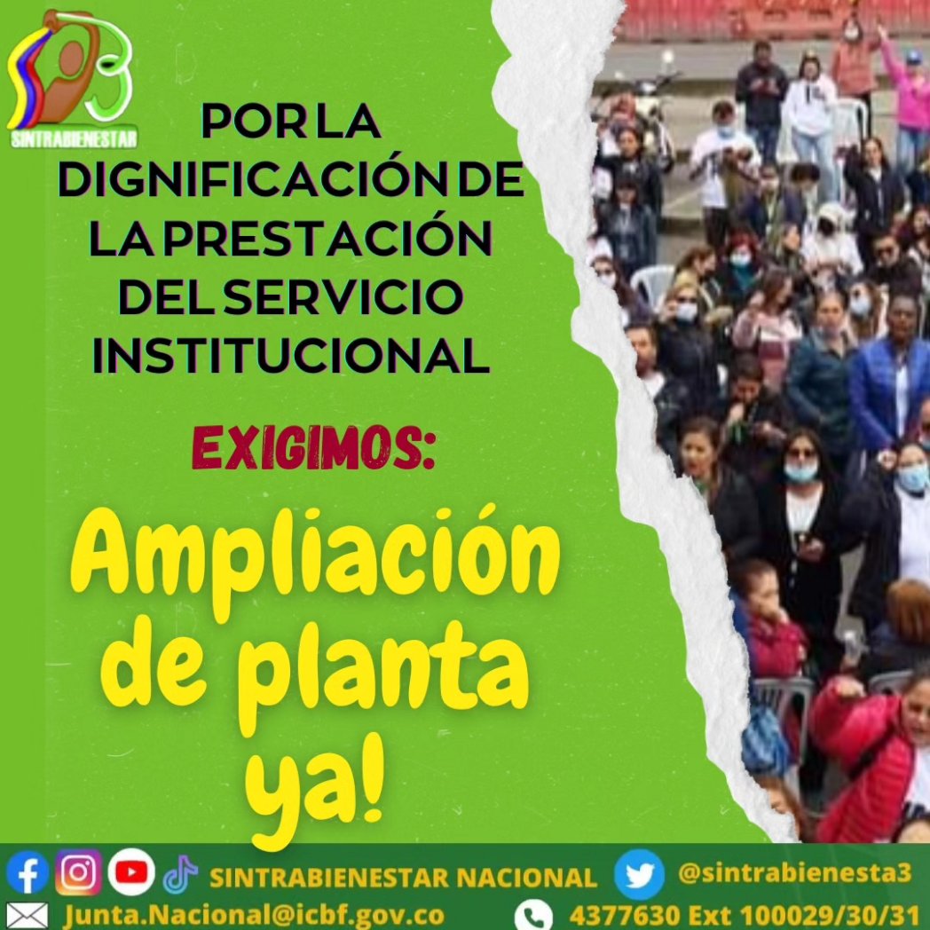 Sintrabienestar Nacional tweet media