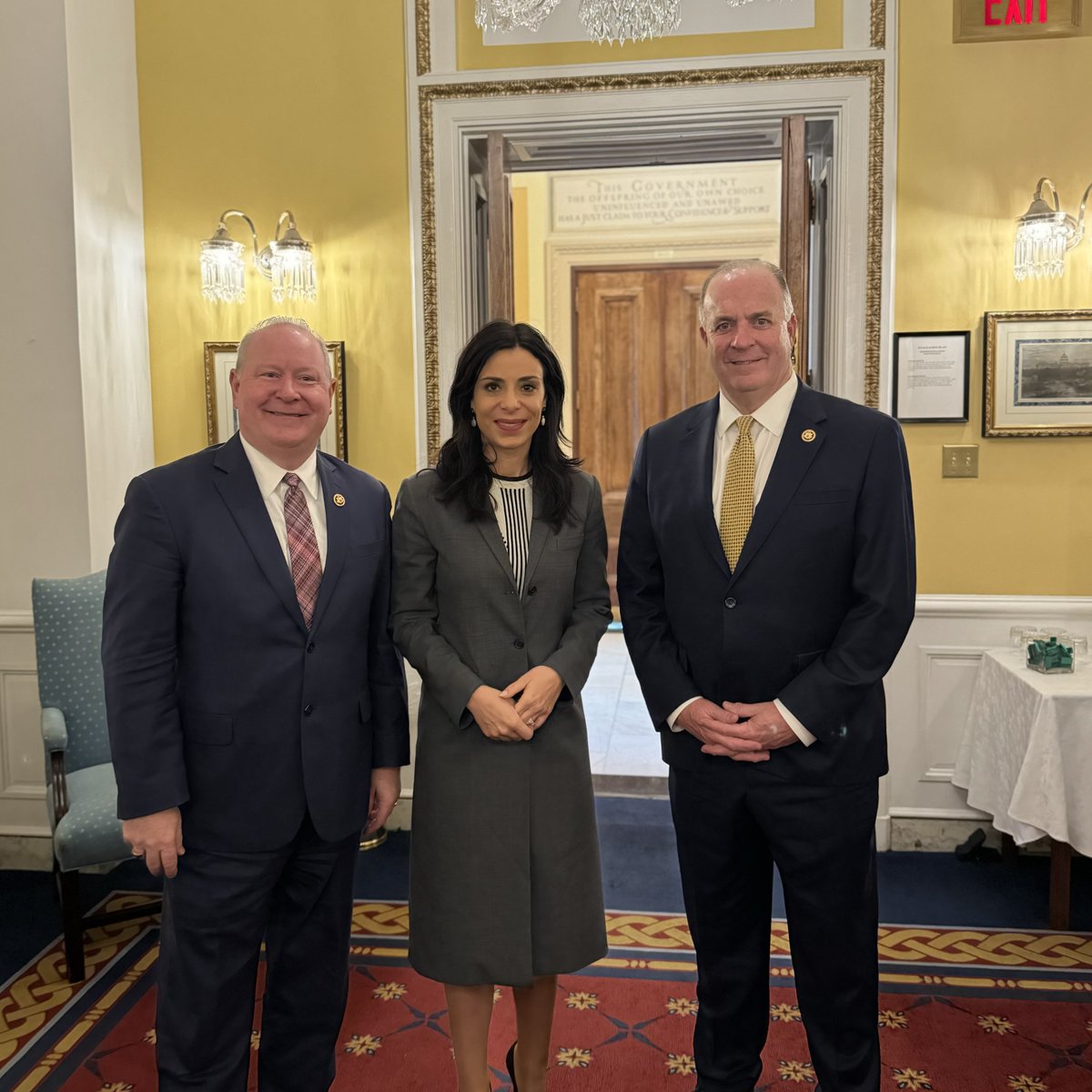It was an honor to host Liechtenstein Foreign Minister @DominiqueHasler at the U.S. Capitol w/@RepLarryBucshon. We discussed the importance of supporting Ukraine against continued Russian aggression, our common support for democracies, and strengthening economic ties.