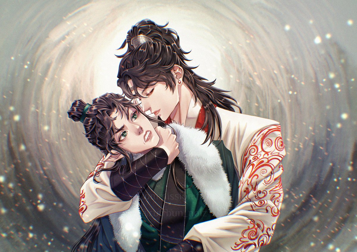 Sorry I’m reposting this but I could not take the bots anymore 😭🤚 anyway my Qiurong comm from @BuJingShi is SO gorgeous 🤲 #qiurong #langqianqiu #qirong